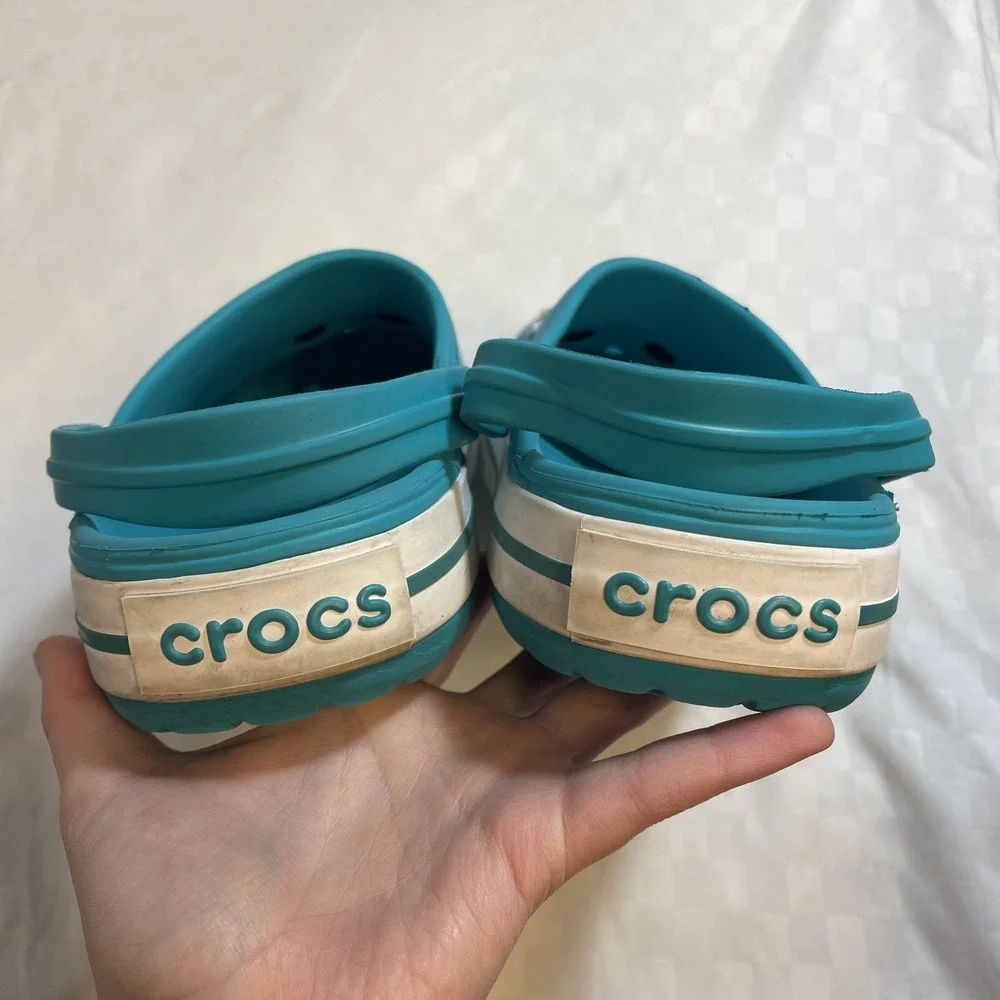 Crocs‎ Digital Aqua Teal Blue Clogs Mens 10 Womens 12